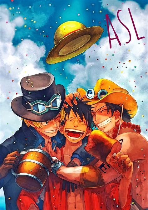 One Piece Brothers, ace, anime, bros, brotherhood, love, luffy, one piece, sabo, HD phone ...