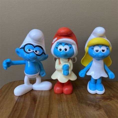 Burger King SMURFS Toy Lot The Lost Village 5" Smurfette Smurfwillow ...