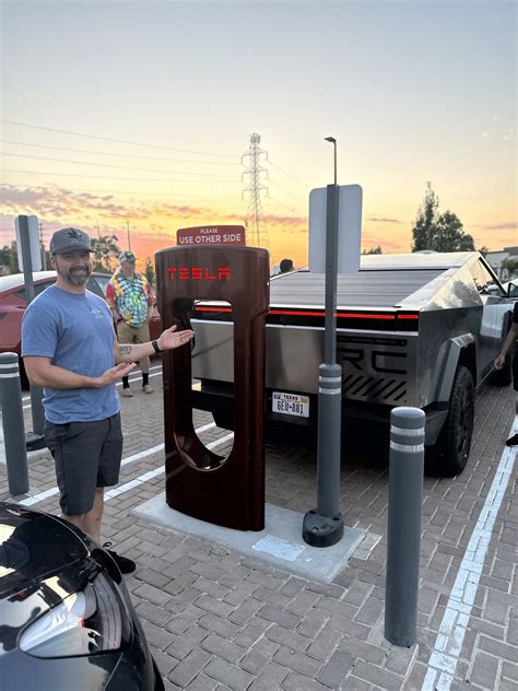 Cybertruck charging at 50,000th Supercharger in Roseville, CA. UPDATE W ...