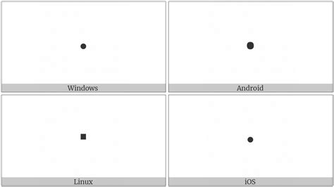 MIDDLE DOT | UTF-8 Icons