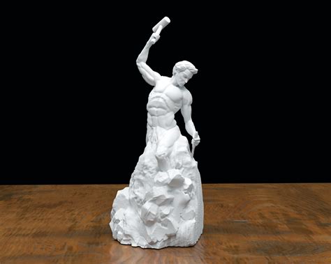 Ancient Self Made Man Sculpture 3D Printed Statue,garden Sculpture,desk Shelf Size Option - Etsy