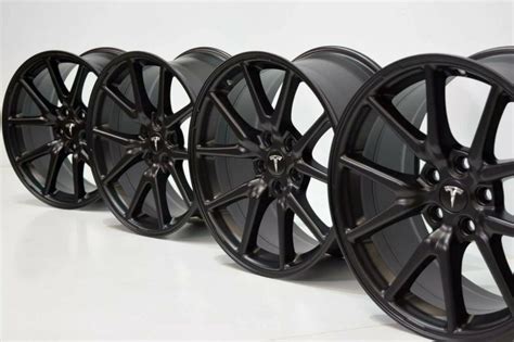 18” GENUINE TESLA MODEL 3 18 INCH OEM WHEELS AERO RIMS FACTORY OEM ...