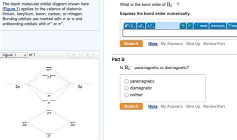 What Is The Bond Order Of B2- ? Is It Paramagnetic ... | Chegg.com