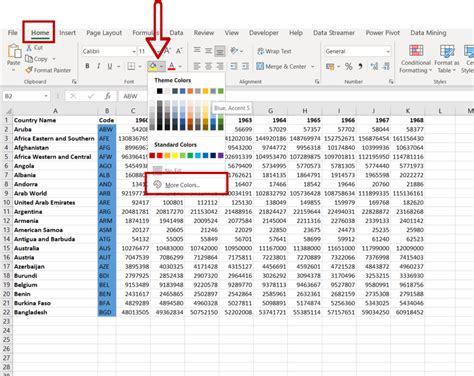 How To Change Cell Color In Drop Down List Excel - Printable Online