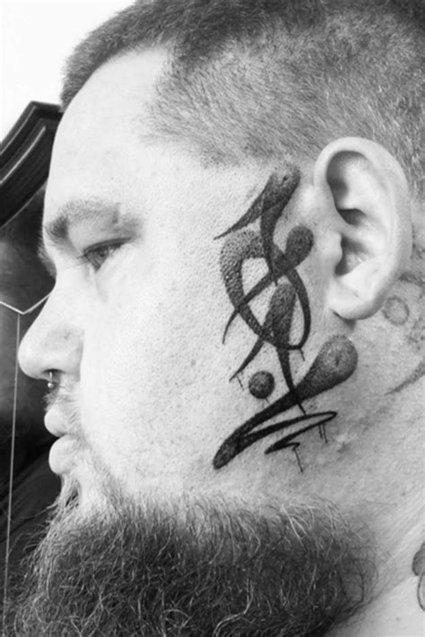 Rag'N'Bone Man face tattoo #individual #tattoo | Rag n bone, Male face, Music stuff