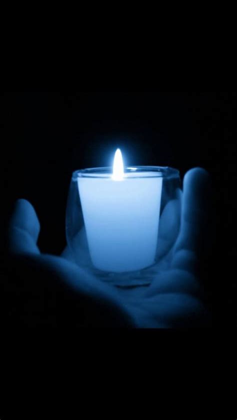 Blue candle