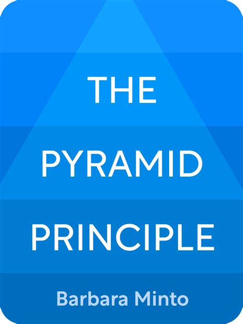 The Pyramid Principle Book Summary by Barbara Minto