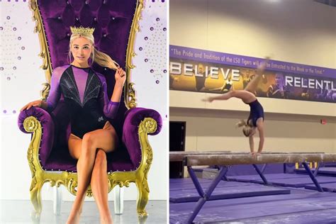 Will Olivia Dunne take on the balance beam in her next competition?