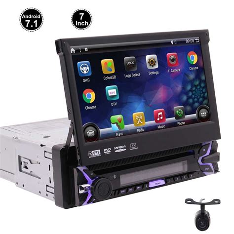 Backup Camera Android 7.1 OS 4 Core Single DIN 7 Inch Car Stereo ...