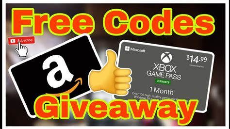 FREE XBOX GAME PASS ULTIMATE / AMAZON CODES GIVEAWAY!! - YouTube