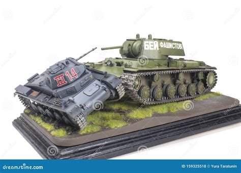 Legendary Soviet Heavy Tank KV-1, Rams German Light Tank T-IIC I, World ...