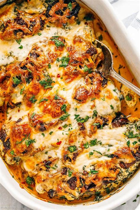 Baked Tuscan Chicken Casserole | Akşam yemeği tarifleri, Tavuk göğsü ...