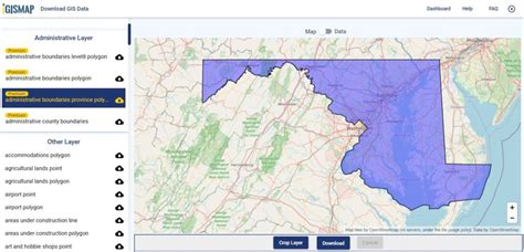 Download Maryland Counties GIS Data - State Boundary, Rail, Highways Line