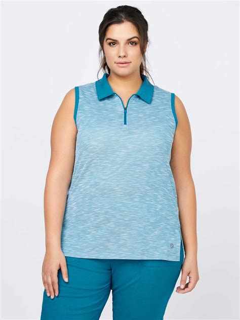 Plus-Size Sleeveless Golf Polo - Sports | Penningtons