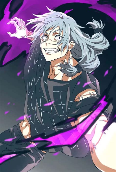 Download Animated Antagonist Mahito Purple Aura Wallpaper | Wallpapers.com