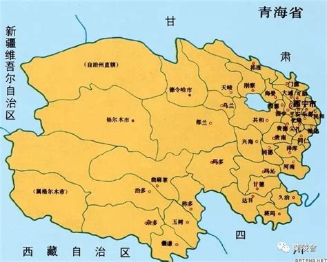 青海地图全图详细,青海省详细,中详细_大山谷图库