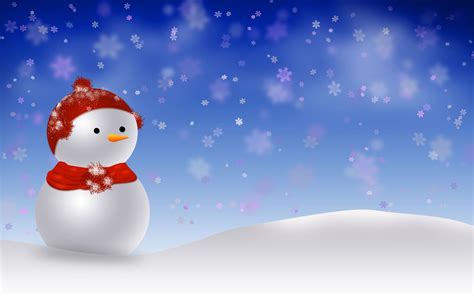 Christmas Snowman Wallpaper