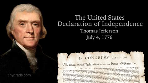 The Declaration of Independence Spoken by Thomas Jefferson | TinyGrads - YouTube