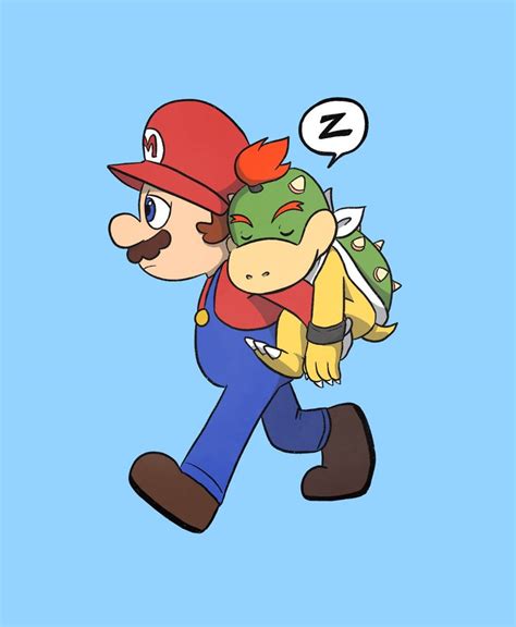 Mario and Bowser Jr. by citadel-garden on DeviantArt