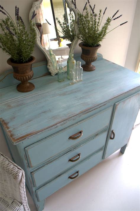 Paint Me White: Sweet Blue Vintage Drawers/Dresser Refurbished ...