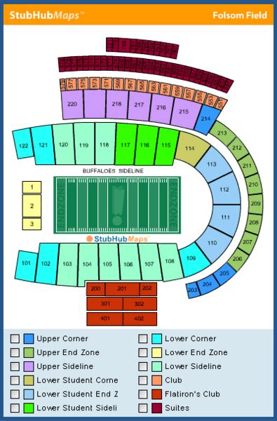 Cu Boulder Stadium Seating Chart - Stadium Seating Chart