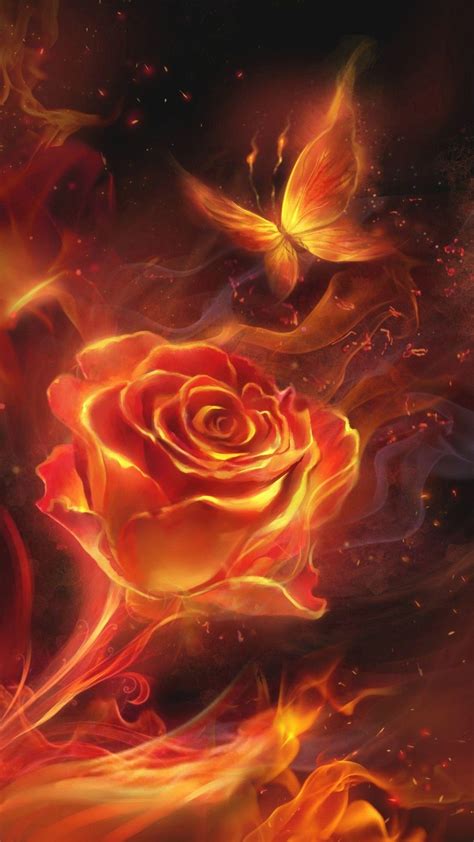 Fire Rose Wallpapers - Top Free Fire Rose Backgrounds - WallpaperAccess