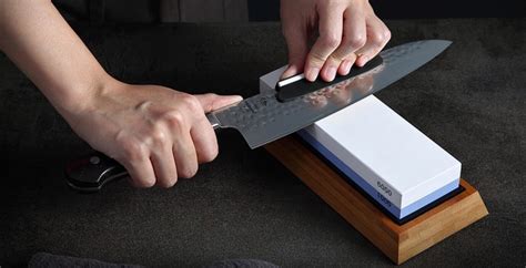 How to sharpen kitchen knives with a whetstone - Letcase Knives