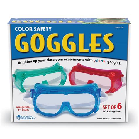 Children's Colorful Safety Goggles - Set of 6