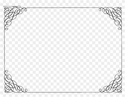 Images Of Certificate Borders - Elegant Border For Certificate Png - Free Transparent PNG ...