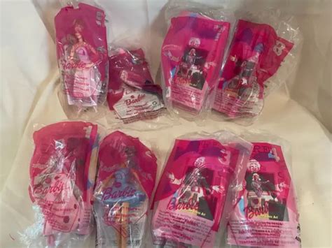 2001 MCDONALD'S BARBIE Happy Meal Toy Set Of 8 NIP $19.99 - PicClick