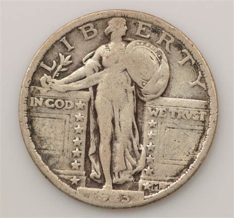 TOUGH 1923 Standing Liberty Quarter Dollar | Property Room