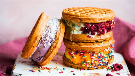 Waffle Ice Cream Sandwiches With the Works! Recipe - Food.com