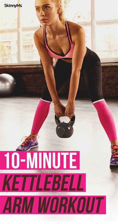 10-Minute Kettlebell Arm Workout for Beginners | Kettlebell arm workout ...