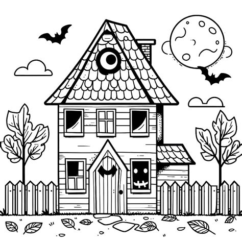 Normal Haunted House coloring page - Download, Print or Color Online ...