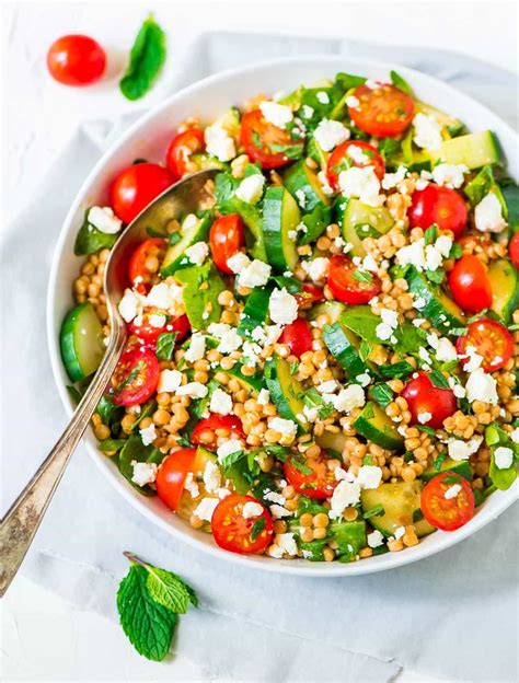 Couscous Salad with Feta and Lemon Dressing – WellPlated.com