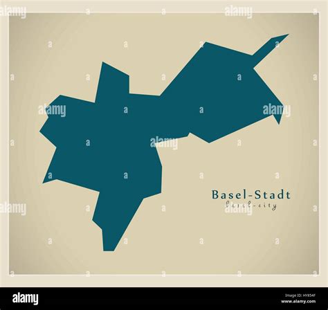 Modern Map - Basel City CH Stock Vector Image & Art - Alamy