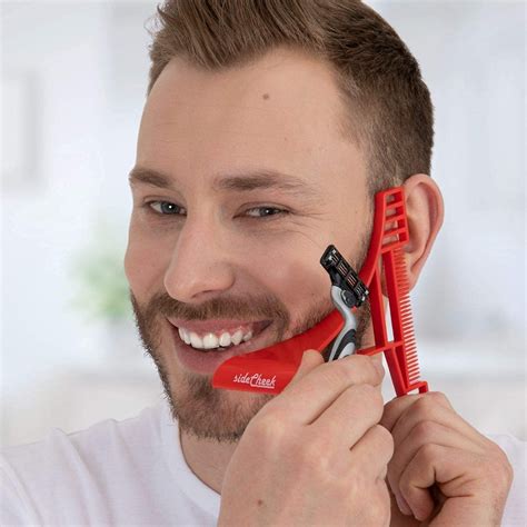 Buy SIDECHEEK Three-dimensional Beard Shaping Tool, Shaving Template, Beard Shaper, Stencil ...
