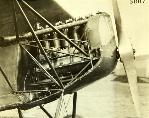 Fokker D VII with engine exposed, probably a Mercedes engine Ww1 ...