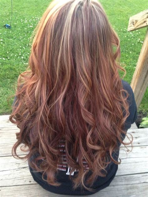 Caramel highlights on red hair | hair | Pinterest