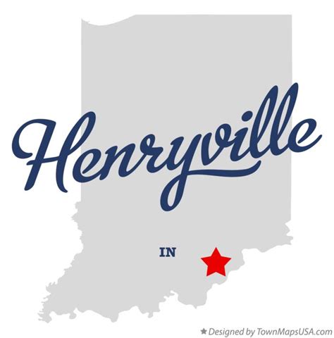 Map of Henryville, IN, Indiana