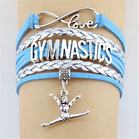 Custom color Gymnastics Sport Bracelets Gifts for girls women Gymnast ...