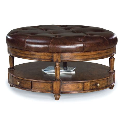 Round Tufted Ottoman Coffee Table - Foter