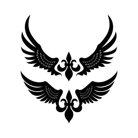 Wings vector design for logo 17349461 Vector Art at Vecteezy