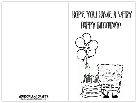 10th Birthday Card Printable Coloring Page - KarliilKnox