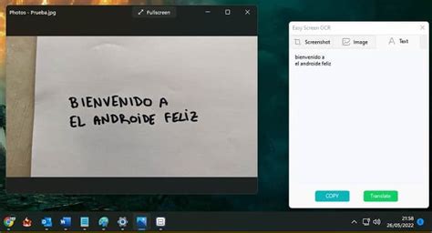 Cómo copiar el texto de una imagen en Windows - El Androide Feliz