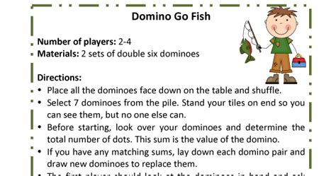 Bookish Ways in Math and Science: Monday Math Freebies - Domino Go Fish