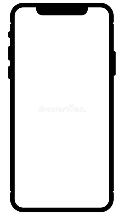 Phone Outline Icon, Handset Icon Stock Vector - Illustration of communication, modern: 279145558