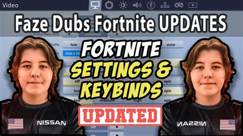 Faze Dubs Fortnite Settings, Keybinds, Sensitivity, Gear and Setup - YouTube