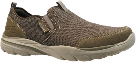 Mens Skechers Relaxed FIT AIR Cool Memory Foam Slip ON Walking Trainers Shoes: Amazon.co.uk ...