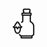 Jojoba elixir Flask icon Vector Outline illustration 9924738 Art  sketch template